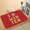 Tapis bon tapis de douche 10 styles bain polyvalent polyvalent durable du Père Noël Snowman imprimé Navidad Ornamentcarpets