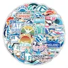 Pack of 50Pcs Wholesale Outdoor Swimming Stickers No-Duplicate Waterproof For Luggage Skateboard Notebook Helmet Water Bottle Phone Car decals Kids Gifts