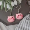 Свиная люстра японского и корейского стиля ins fashion cute животные чистые серьги лягушки лягушка утка -свинья ниша дизайн 2022 trenddangle dangld