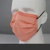 NEW 4-layer thick mask peach pink Morandi series non-woven double-sided same color dust-proof and anti-haze daily face masks