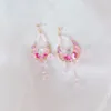 2022 corée vert muguet fleur boucles d'oreilles style bohème haut de gamme rétro oreille bijoux pour femmes