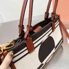 Evening Bags Designer Totes Handbags Stripe Tote Bags Women Shopping Bag Leather Shoulder Luxury Brand Crossbody Canvas Bags Female Purses Bucket 220328