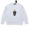 Herrpolos långärmad pullover designer crew nack mode klassisk tryck björn s-xxl