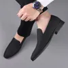 Mens Mesh Fabrconcise Shoes Men's Business Dress Pointy Plaid Black Shoes Treasable Wedding Basic Basic Men 2022 Laiders