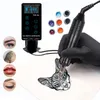 Complete tattoo machine kit LCD touchscreen power tattoo pen machine set met naald voor tattoo wenkbrauw tattooist beginner T20060250U