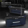 2023 Bluetooth speaker Solar charging antenna flashlight boombox 5.0 EDR dual woofer Radio FM 3D Stereo Portable hook handle NRB5FMT