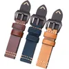 Watch Bands Handmade Cowhide Band 20mm 22mm 24mm Replacement Genuine Leather Watchbands Strap Women Men Vintage Bracelet AccessoriesWatch He