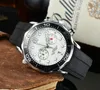 OMEG Armbanduhren für Männer 2022 Neue Herrenuhren Alle Wählscheibe Quarzuhr Hohe Qualität Top Luxus Marke Chronograph Uhruhr Gummi Gürtel Männer Mode