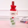 Juldekorationer för Home Santa Claus Wine Bottle Cover Snowman Stocking Gift Holders Xmas Navidad Decor Happy Year Christmas C0803X0