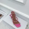 Amina Nova moda 9,5 cm sandália de salto verão blingbling sapatos sexy A1330