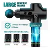 Deep Tissue Muscle Massage Gun Mini LCD 30 Speed ​​Touchscreen R Faszial für Schmerz Relief Körper 220524