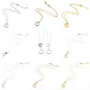 Designer älskar smycken kvinnor halsband lyxiga hjärthalsband 925 silver smycken som gåva med låda 001