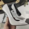 YSL Designer Opyum High Heels Women Sandals Open Toe Stiletto Heel Classic Metal Letters Sandal Fashion Stylist Shoe with Box Dust Bag Size 35-41
