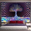 Árvore da vida Arte em casa Carpet de parede boêmio decorativo hippie yoga tape