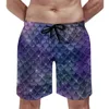 Mäns shorts Abstract Board Purple and Pink Men's Classic Beach Short Pants Trenky Customs Plus Size Swimming Trunksmen's Men's Ment's