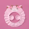 Bébé shampooing CAP réglable bain lavage cheveux yeux oreille Protection étanche oreille lavage chapeau enfants Carton chat douche casquettes 1079 E3