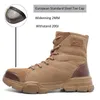 Orteil en acier suadex pour les hommes indestructibles indestructibles bottes de combat de désert chaussures de sécurité armée 3648 220810