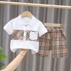 Baby Jongens Kleding Casual Zomer Katoenen T-shirt Shorts Sets Kinderkleding Pak voor Kinderen Trainingspak Meisjes Outfit 0-5 jaar