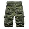 Camouflage Camo Cargo Shorts hommes décontracté mâle travail ample homme militaire pantalon court grande taille 29-44 W220426