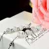 Ankettchen Schmuck Mode reine 925 Sterling Sier Fußkettchen gefrostete goldene Farbe weiße runde Perlen für Frauen Knöchelarmband Fußkette Drop Lieferung