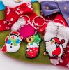 Cartoon Santa Claus Key ringen paar sleutelhanger voor kerstcadeaus PVC rubber sleutelhanger promotie cadeau groothandel fabrieksprijs