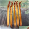 Other Hand Tools Home Garden Lightweight Aluminum Outdoor Tent Stakes Cam Nail With Rope Traveling Building 18Cm Prismatic Drop Delivery 2