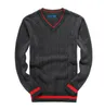 Heren Polo Sweaters Designer Pullover Lente en Herfst Klein Horse Merk voor Verdikte Knit Winter Classic Heren Button-down V-hals Fashion Cash Bottom Sweater