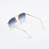 Brand Sunglasses Women Men Classic Vintage stopowa rama Temperowana szklana gradient soczewki skórzany rękaw stóp Gafas de Sol 3648250S