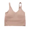 Abbigliamento Yoga Allineamento Gilet sportivo da donna Reggiseno con retro a U Fitness da jogging con cuscinetto per il seno foderato Intimo da palestra Canotte 595N