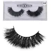 False Eyelashes 3D Faux Mink Curly Self-adhesive Thick Lashes Extension Reusable Handmade Natural