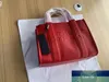 حقيبة حمل عالية الجودة من الجلد الأصيلة عن طريق اللمس الإحساس بالتسوق عبر الإنترنت التسوق التنقل المحمول Totes253g