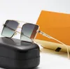 Lyxdesigner solglasögon för kvinnor män solglasögon 949 metall ram spegelglasobjektiv som kör utomhus reseglas