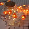 Strings 1pcs LED Cartoon Design String Light Pineapple Fairy Lights Tropical Party Hawaii Wedding Birthday DecorationLED StringsLED