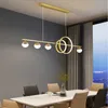Pendelleuchten Esszimmer Kronleuchter Moderne minimalistische Tischbar Lampe Büro Nordic Creative Word Long LightPendant