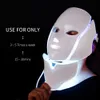 7 Colors LED Facial Mask with Neck Light Therapy Mask Steamers Skin Rejuvenation Anti Acne Beauty Device Face Lifting Firm Massager