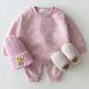 MILANCEL Spring Baby Chard Setフルハート男の子パーカースーツ幼児ガールズ服220326