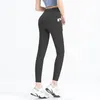 Yoga Pants Leggings Women Fitness Exercise Mat Matte Nude Side Pocket Peach Hip Tights Sheer Joggers Sexy black and colors