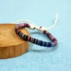 Очарование браслетов этническое браслет ретро ручной работы Boho Multi -Color String Bern Плетена