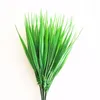 Decorative Flowers & Wreaths 7-fork Green Grass Artificial Plants Plastic Household Store Dest Rustic Decoration Clover Plant