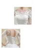 Andere Brautkleider 2022 Vintage O-Ausschnitt Halbarm Kleid Spitze Stickerei Flower Up Schlanke Prinzessin Brautkleid Vestido De NoivaAndere