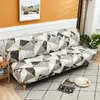 Spandex Plaid folding soffa täckning utan armstöd geometriska all-inclusive stretch bäddsoffa bäddskydd slipcover soffa handduk s m l storlek 220513