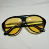 Zonnebril Voor Mannen en Vrouwen Zomer stijl 0479 Anti-Ultraviolet Retro Plaat Plank Onzichtbare frame mode Brillen Willekeurige Doos 0479S