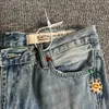 Men039s Jeans Independent Kapital Stile fatto a mano Gemma Retro lavato Vintage High Street Jeans larghi dritti casual4791478