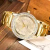 Montreuses-bracelets Brand Rose Gold Top Women Dress Watches Girls Quartz Watch Bracelet Ladies Fashion Crystal Wristwatch Relogiowristwatches HECT2