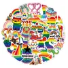 50pcs nouveaux autocollants LGBTQ non aléatoires pour voiture vélo bagages autocollant ordinateur portable planche à roulettes moteur bouteille d'eau snowboard stickers muraux enfants cadeaux