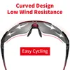 Rockbros Cycling Spolaryzowane okulary rowerowe Pochromowe sporty na świeżym powietrzu okulary przeciwsłoneczne MTB Gogle okulary 5 3 obiektyw rowerowy akcesorium 220624