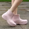 Bootswaterproof Ankle Chelsea Boots 2022 New Brand Luxury Women 남자 남성 레인 부츠 고무 숙녀 걷는 캐주얼 두꺼운 단독 단일 부츠 G220813