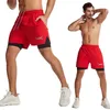 Running Shorts In 1 Men Gym Sports Quick Dry Training Fitness Jogging Short Pants Summer Male Brand Clothing ShortsRunning