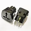 Power Adapter,10A/16A 250V Universal Converter UK USA AU Euro to GER Germany Plug AC Power- Travel Adapter Black Color/10PCS