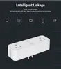 Tuya WiFi sem fio Smark Socket com 1000A Switch Voice Remote Control USA Plug Work With Alexa Google Home